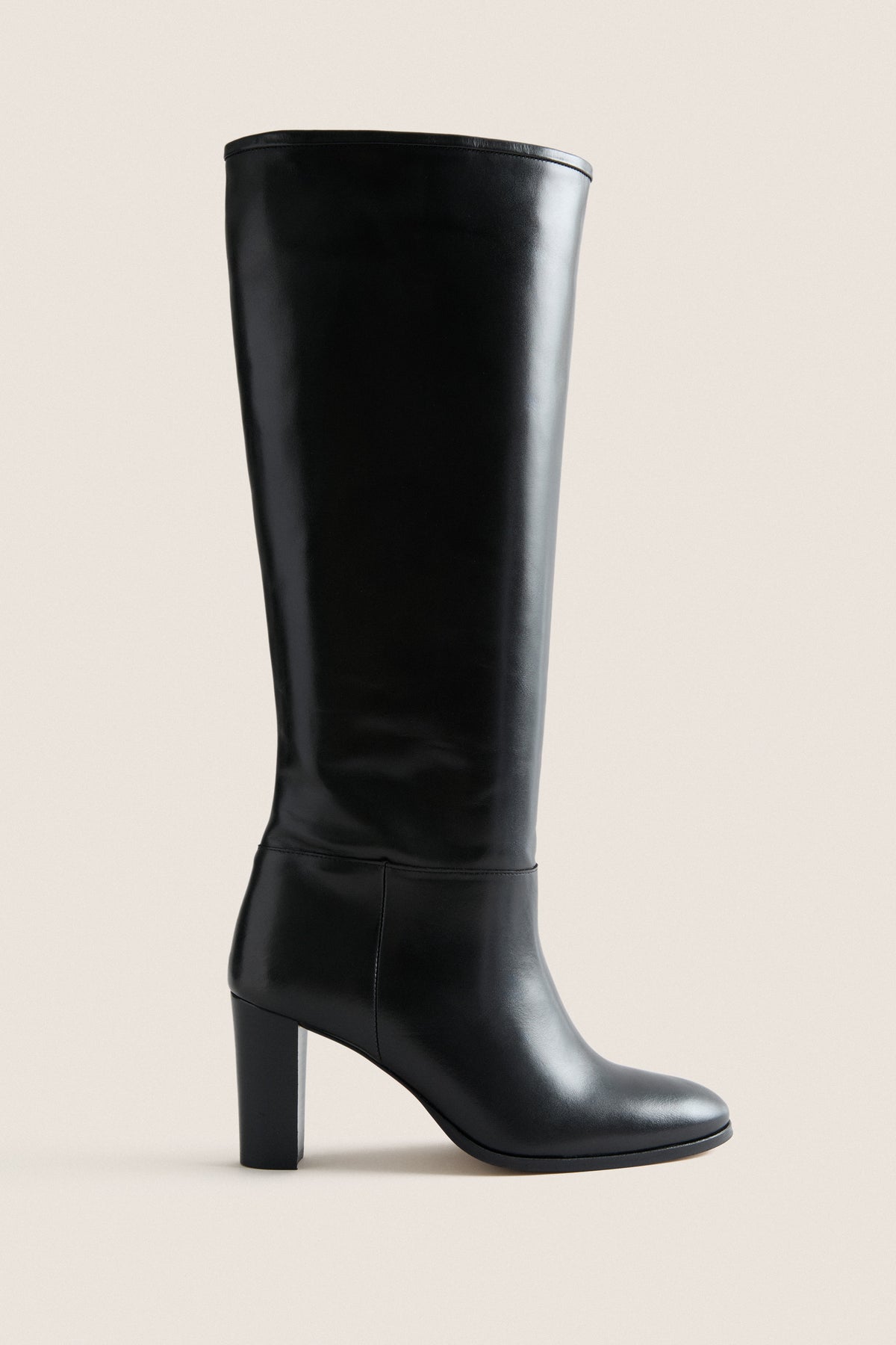 Black Leather Leila Boots