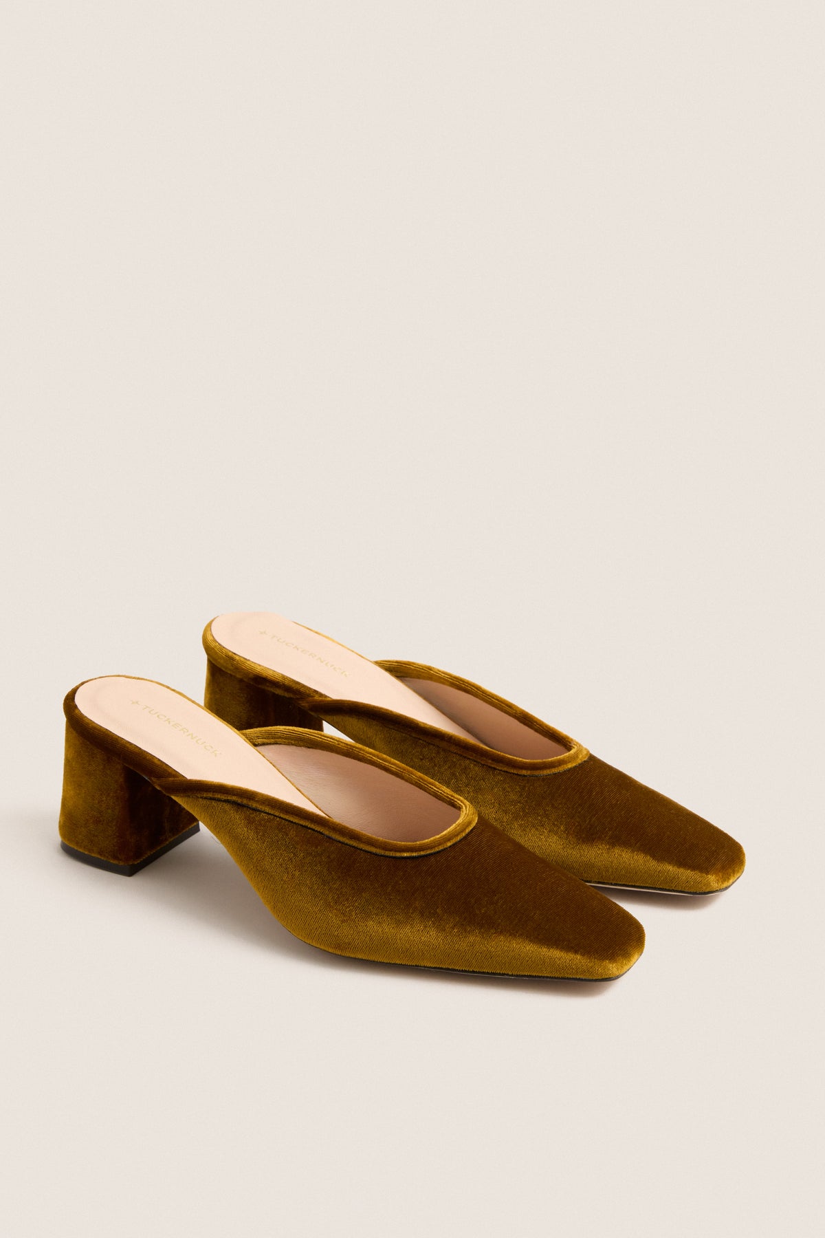 Gold Velvet Tilda Mules