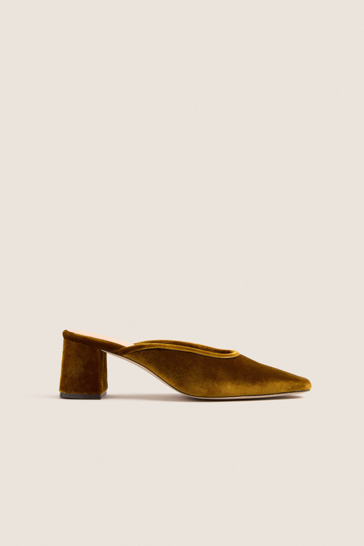 Gold Velvet Tilda Mules