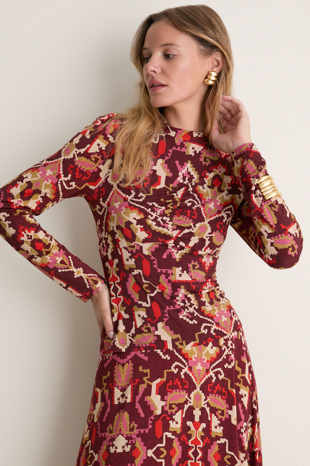 Puzzlebox Print Tucker Top