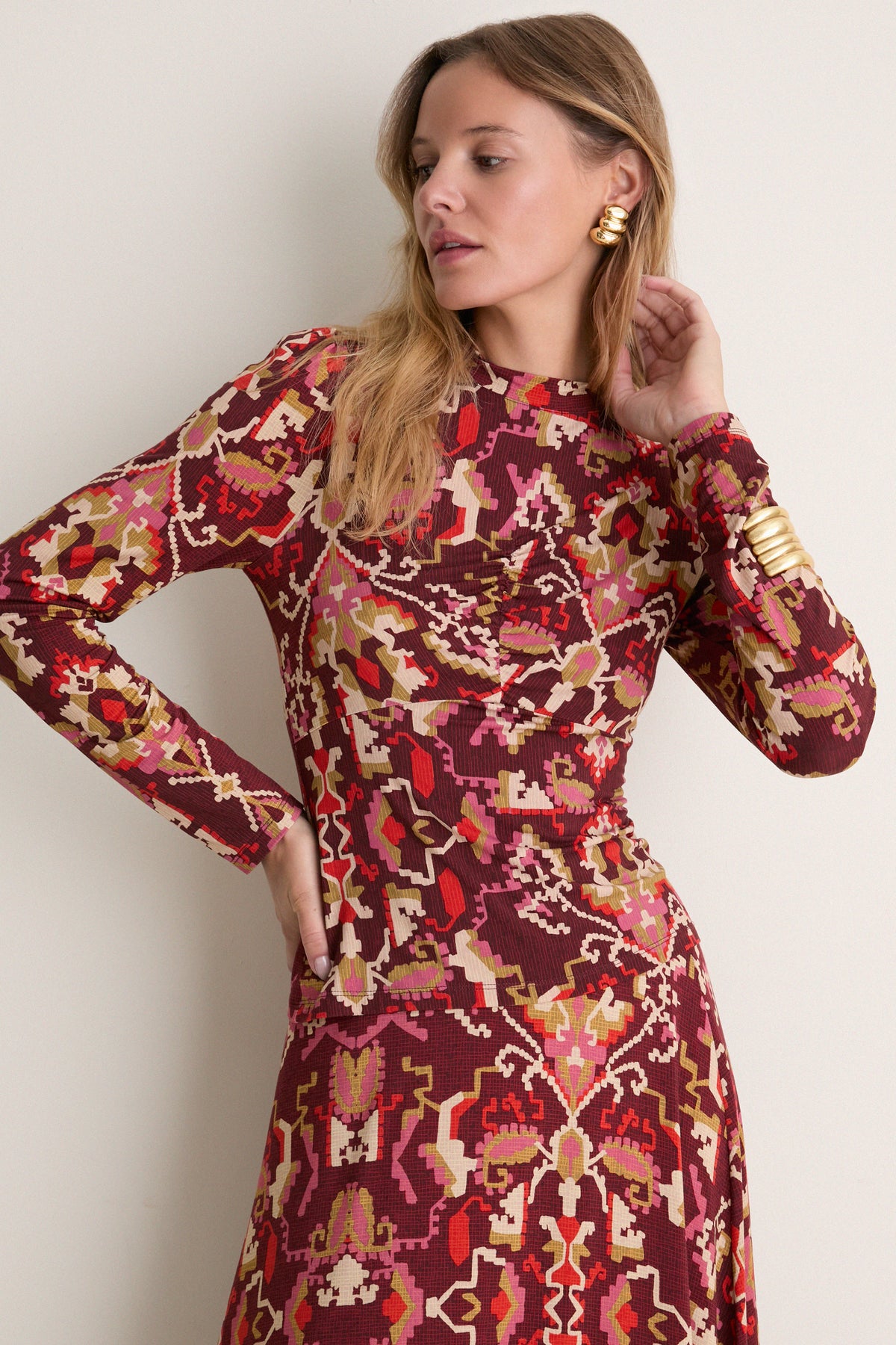 Puzzlebox Print Tucker Top