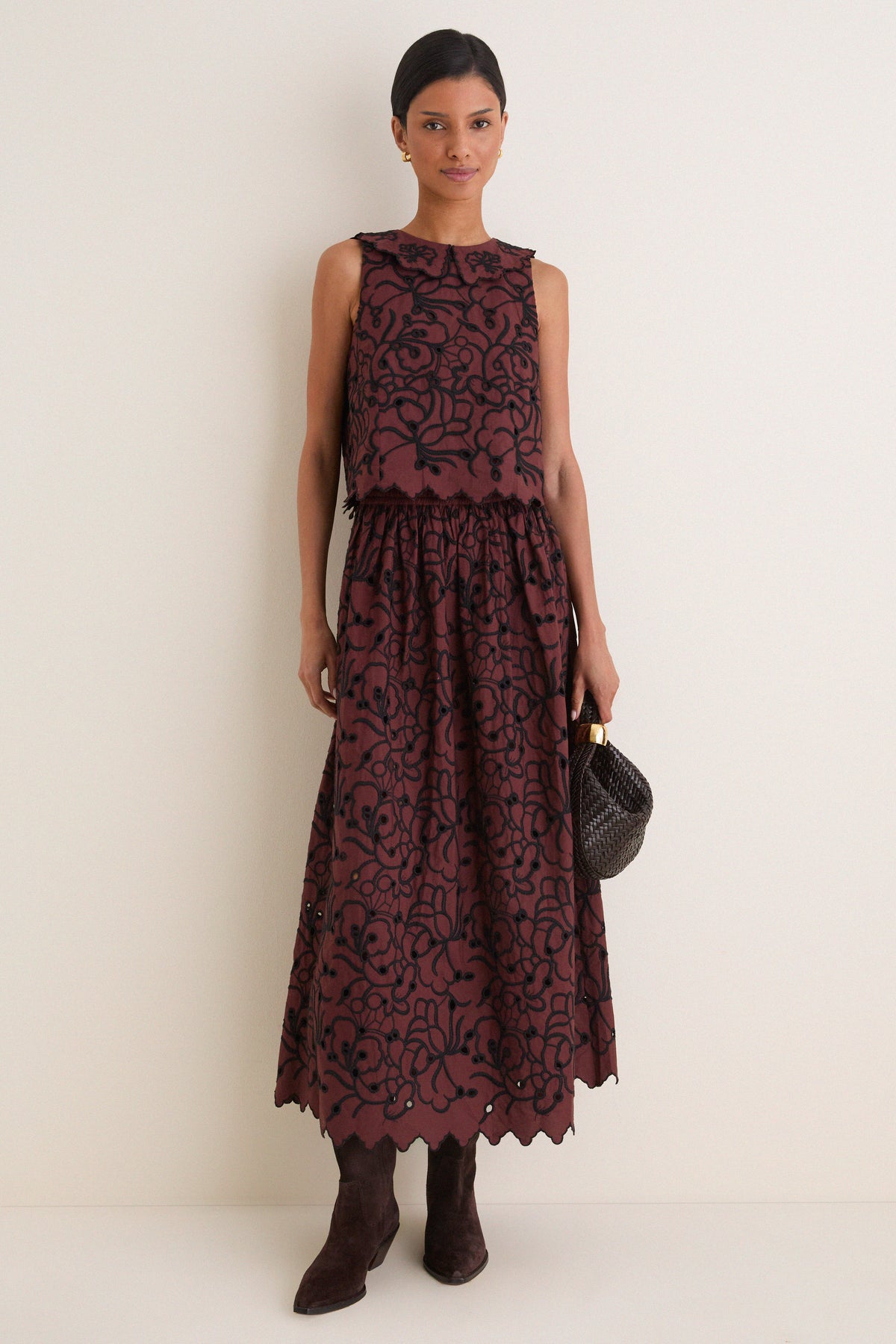 Brownstone Embroidery Lielle Top