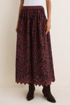 Brownstone Embroidery Fantasia Midi Skirt