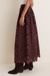 Brownstone Embroidery Fantasia Midi Skirt