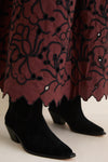 Brownstone Embroidery Fantasia Midi Skirt