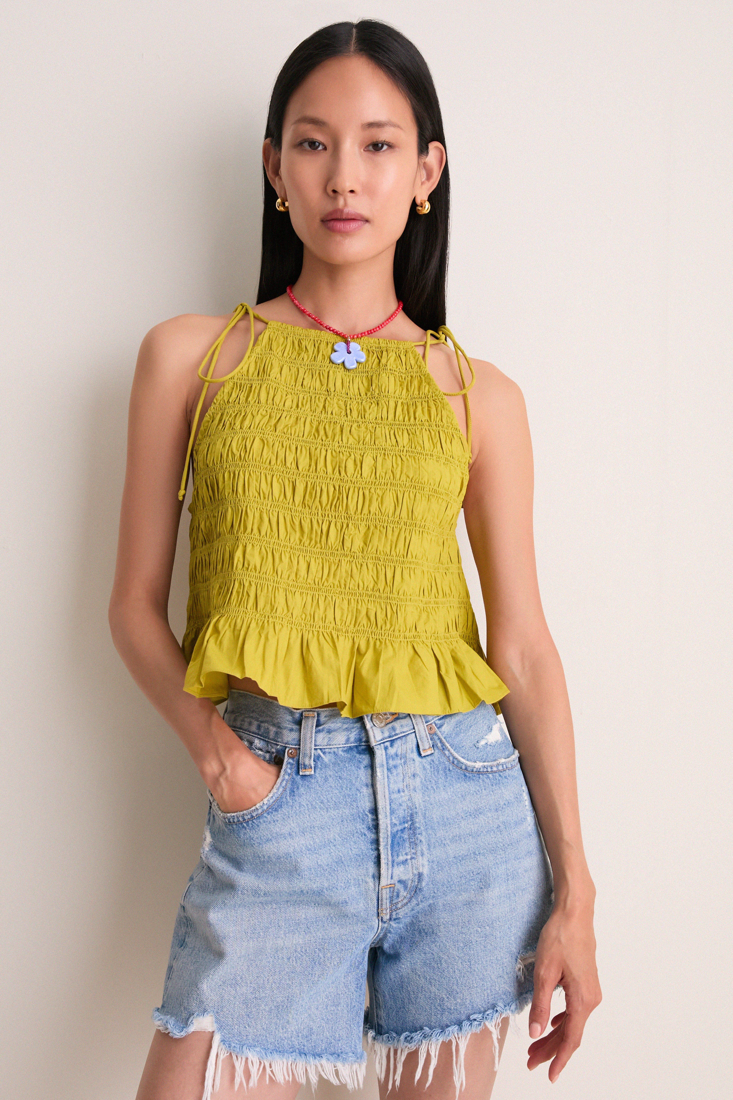 Green Envy Leota Top | Cleobella
