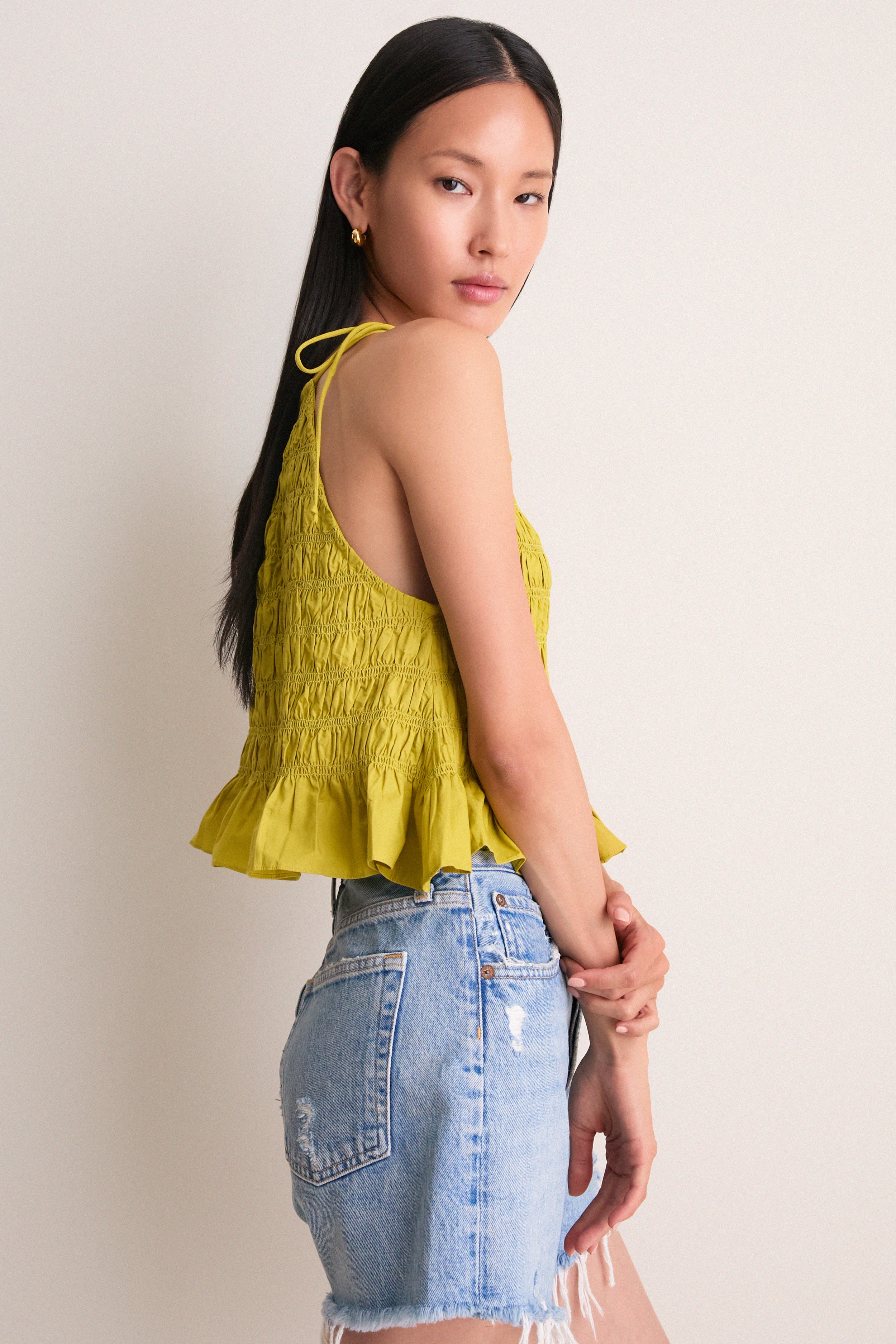 Green Envy Leota Top | Cleobella
