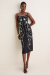 Black Ruxandra Midi Dress