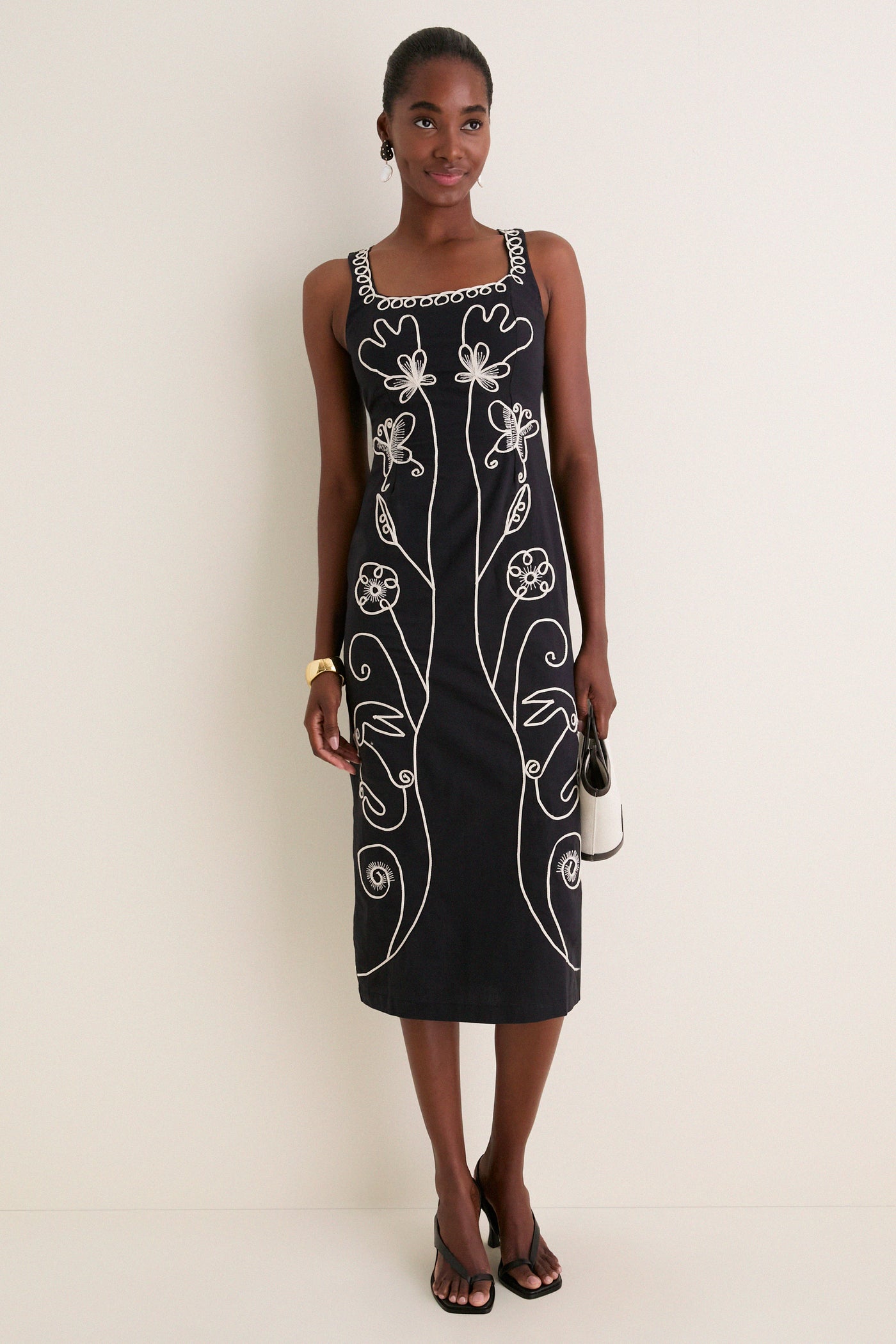black midi dress womens Kenneth Cole while a centre back split allows for ease of movement in the clean midi Unique Vintage Plus Size Black
