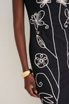 Black Ruxandra Midi Dress