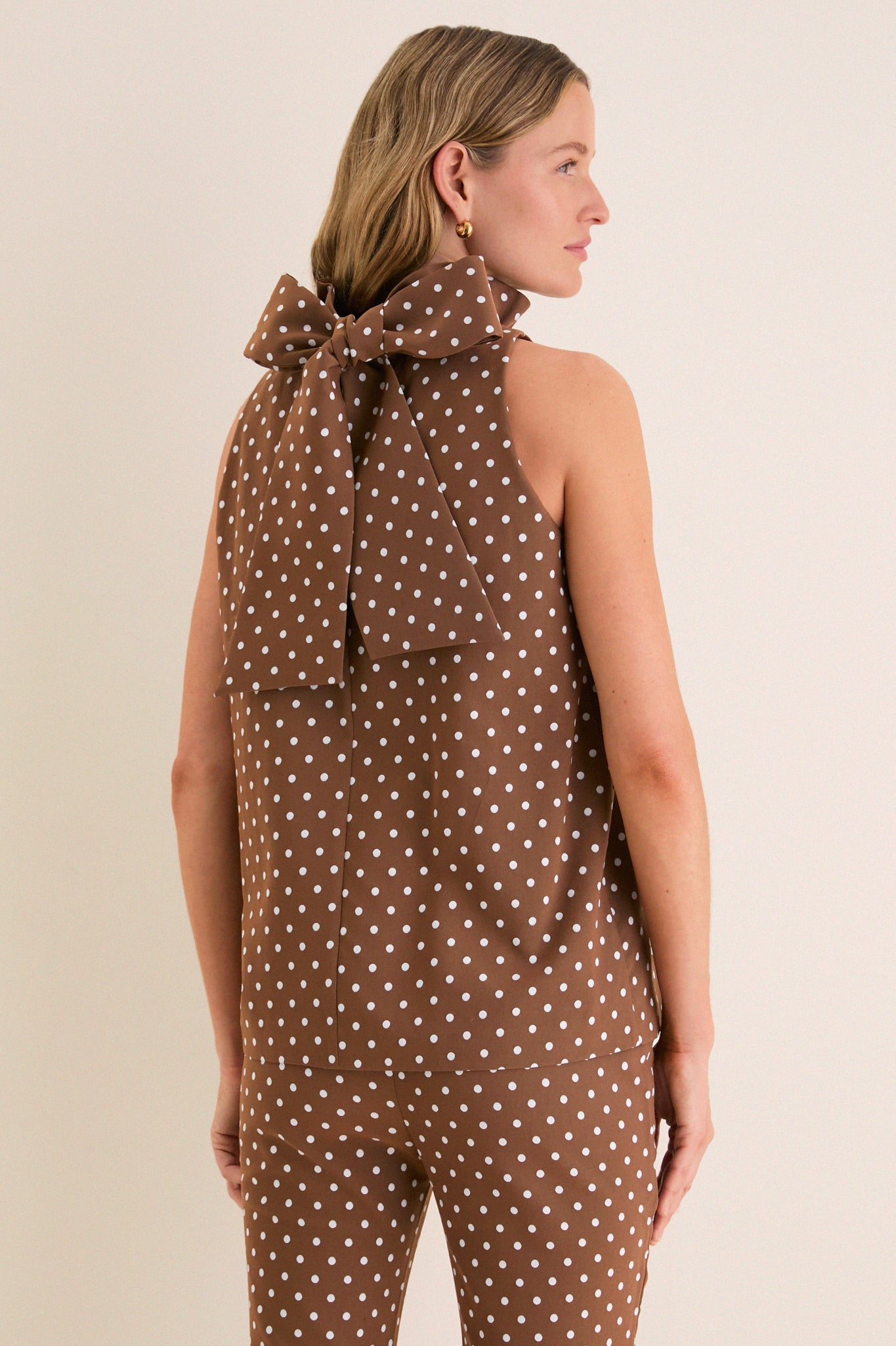 Cocoa Dot Mason Top