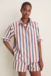 Boardwalk Stripe Seersucker Button Down Dooley Shirt