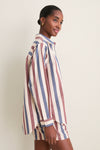 Boardwalk Stripe Seersucker Button Down Dooley Shirt