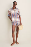 Boardwalk Stripe Seersucker Button Down Dooley Shirt
