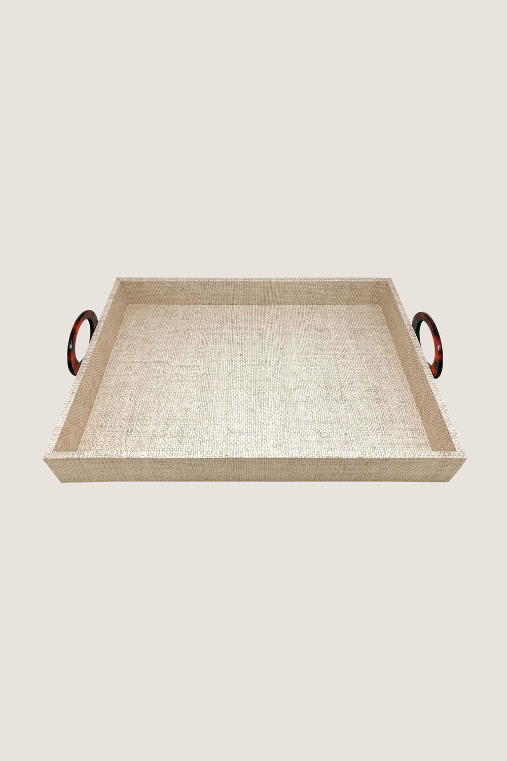 Coconut Grove Faux Grasscloth Tray