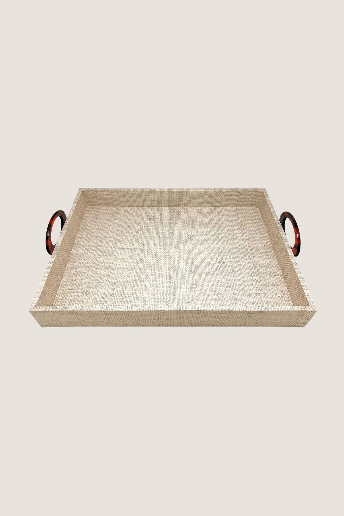 Coconut Grove Faux Grasscloth Tray