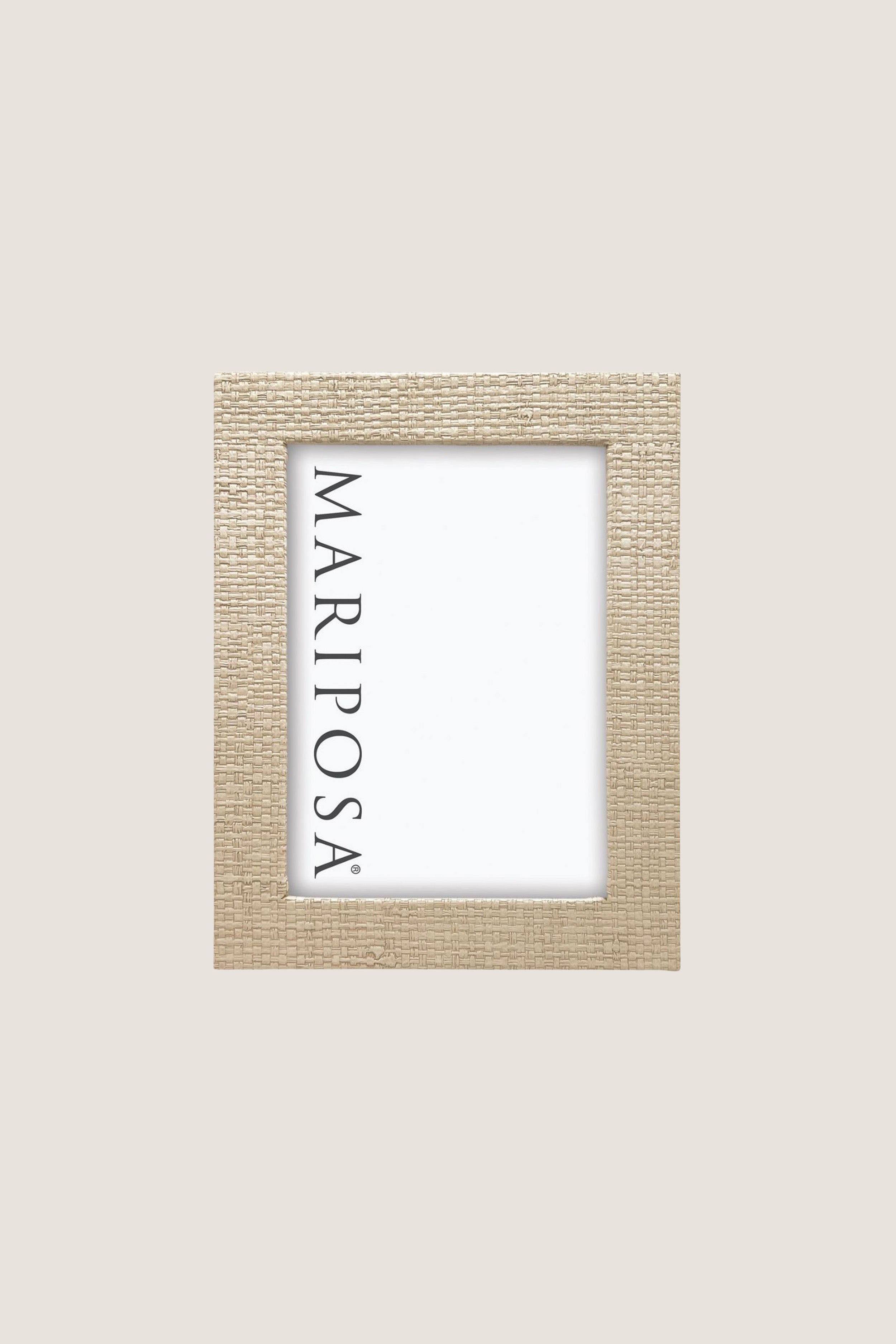 Coconut Grove Faux Grasscloth 5x7 Frame