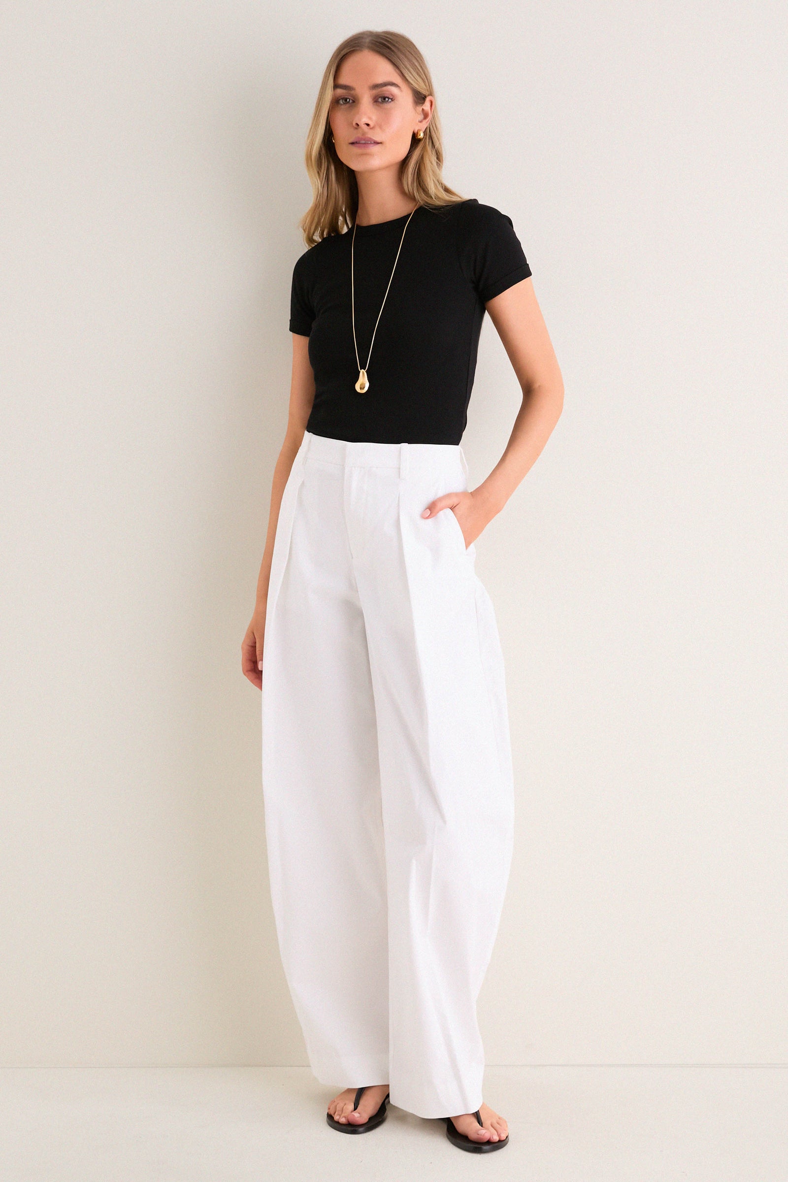 White Elias Pant