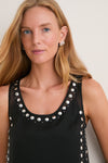 Black Studs Cara Top
