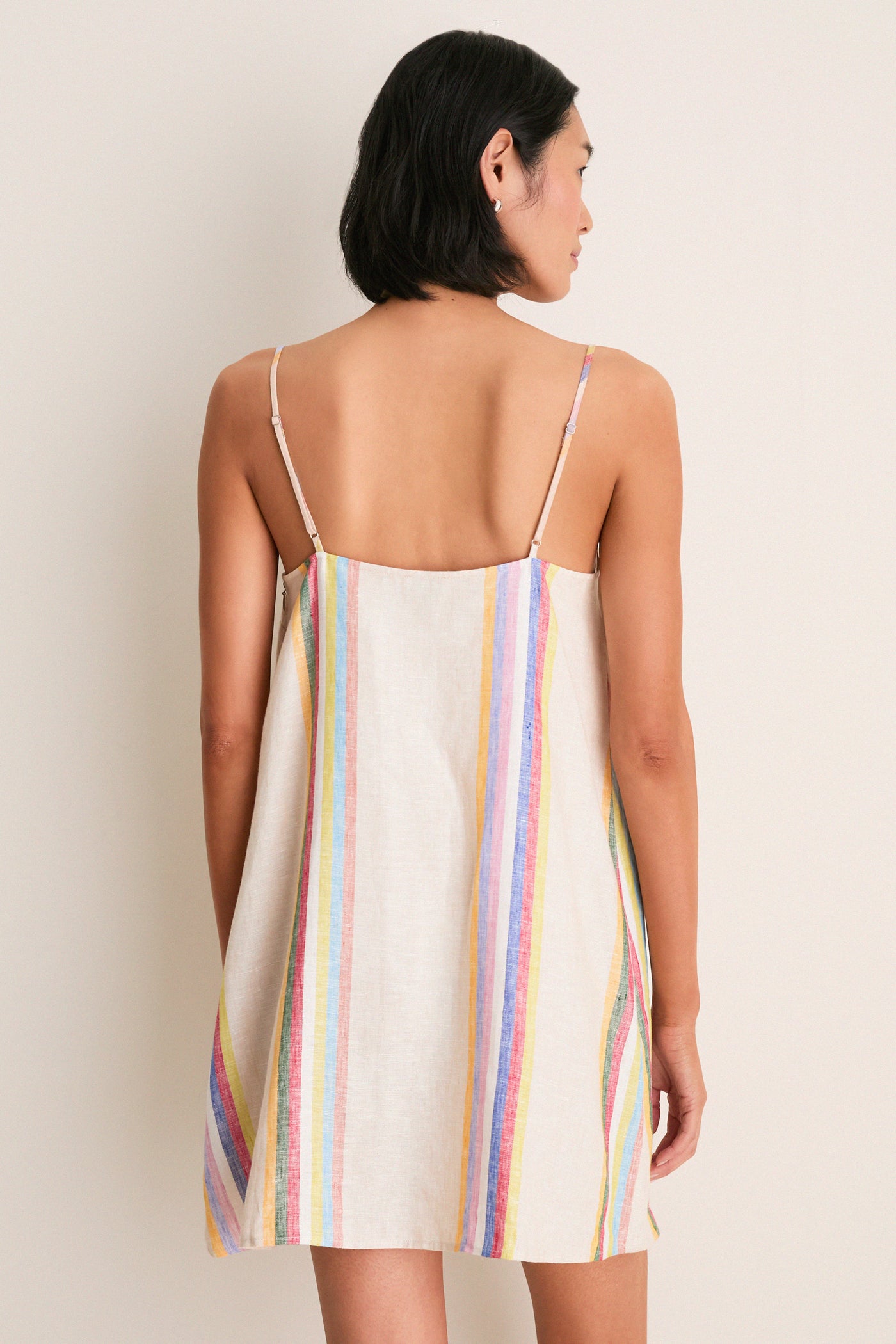 Day Trip Stripe Laura Linen Mini Dress