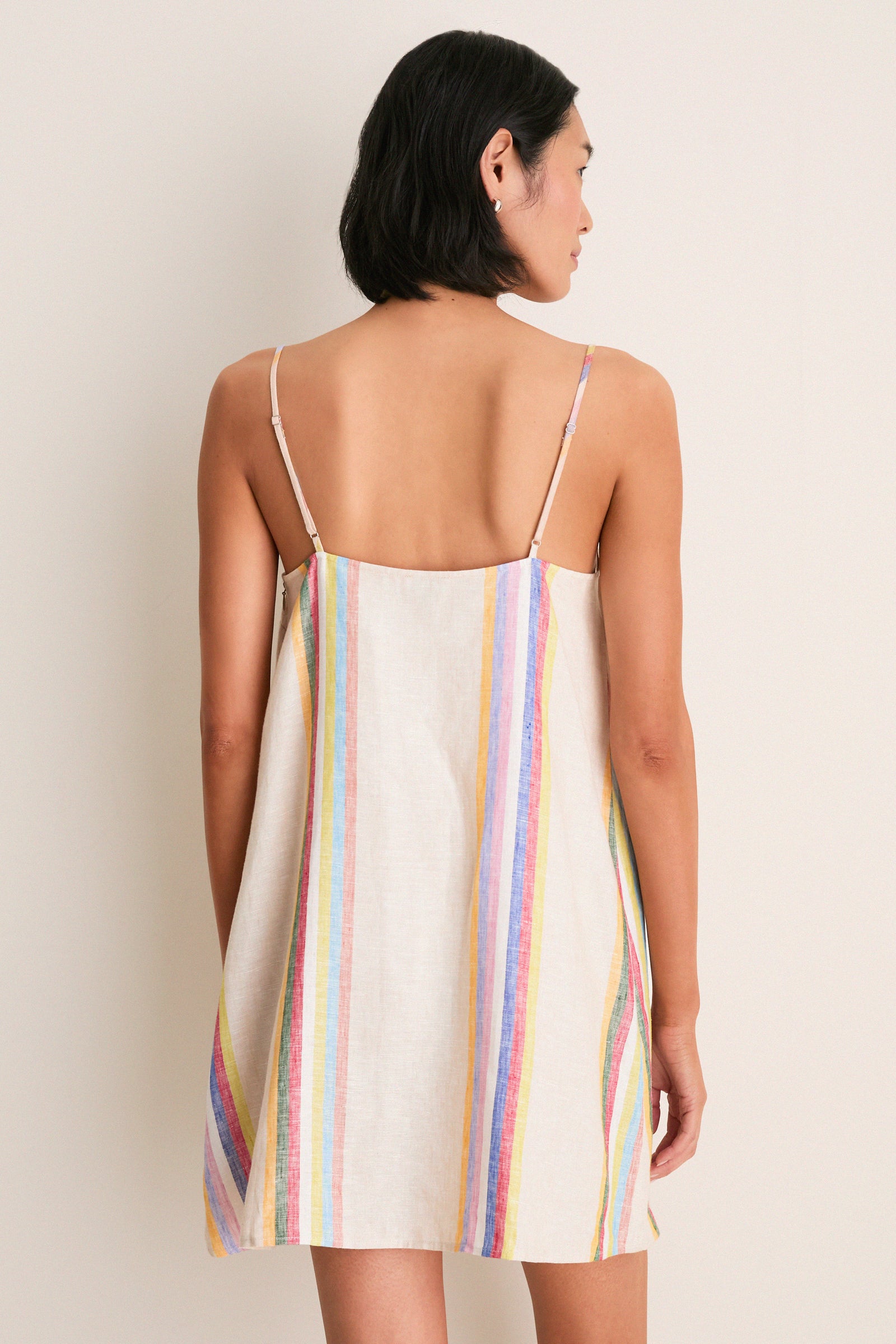 Day Trip Stripe Laura Linen Mini Dress