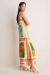 Superbloom Scarf Laura Linen Dress