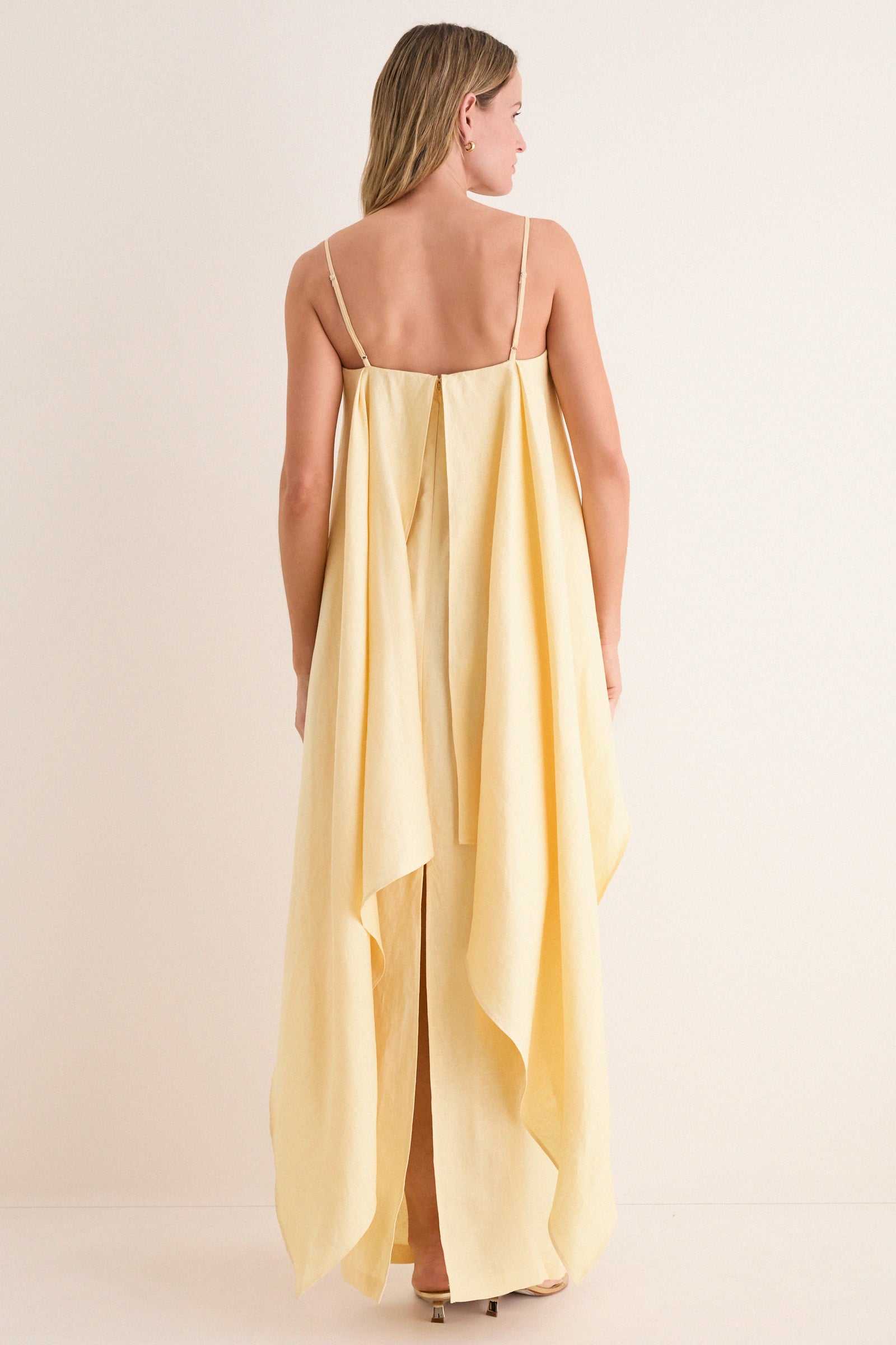Butter Valencia Linen Dress