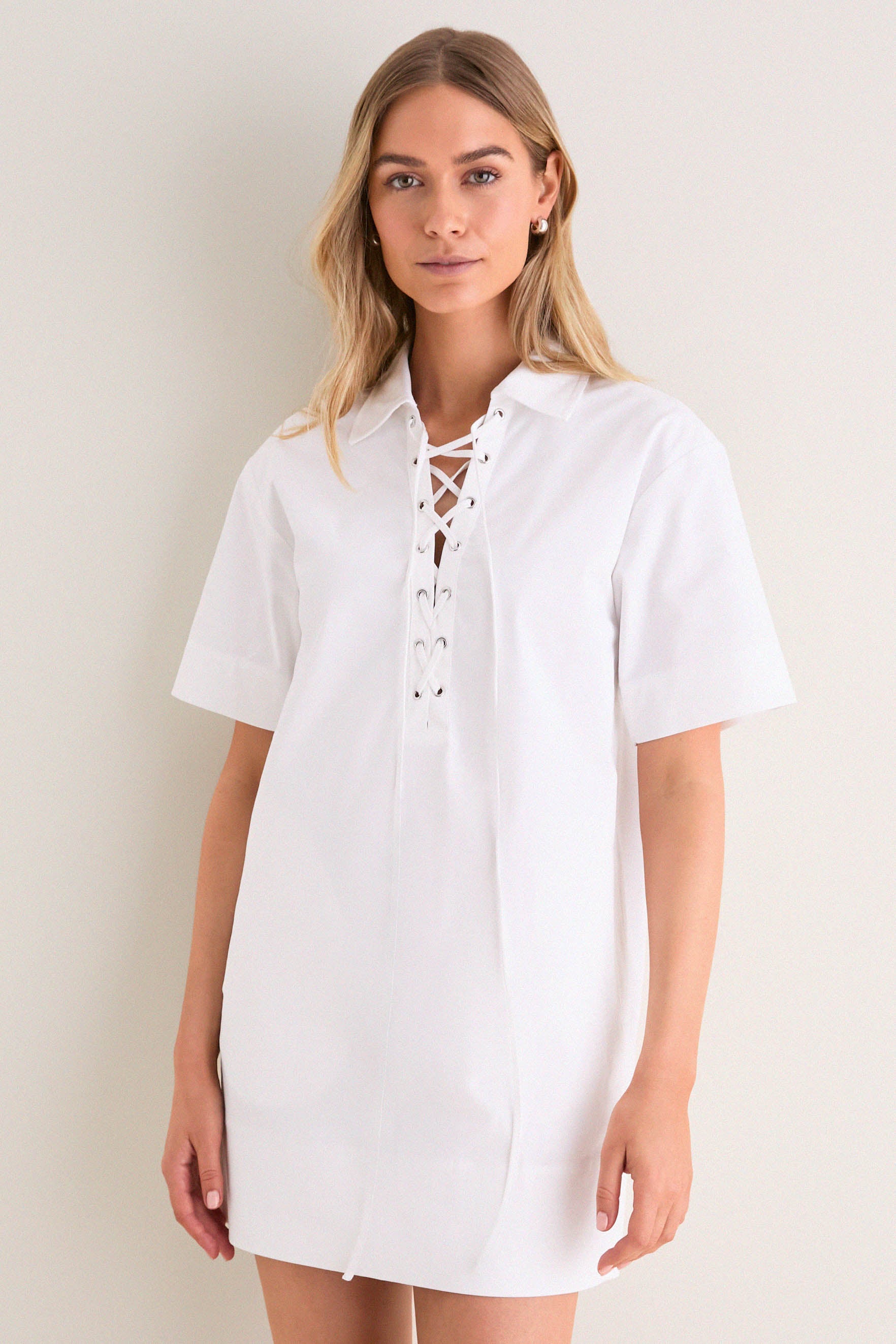 STAUD White Tove Dress White / S
