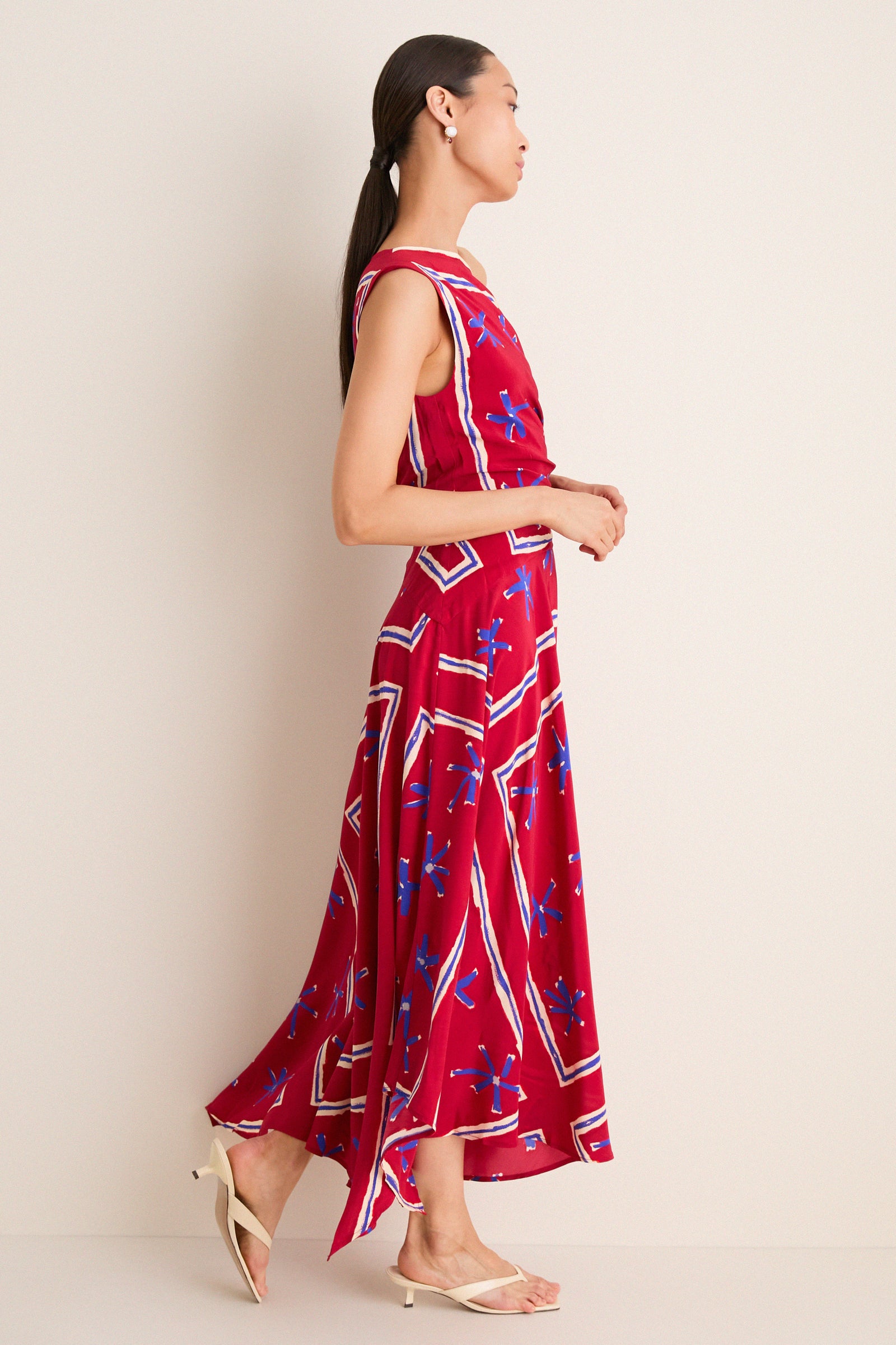 Painted Foulard Portia Dress