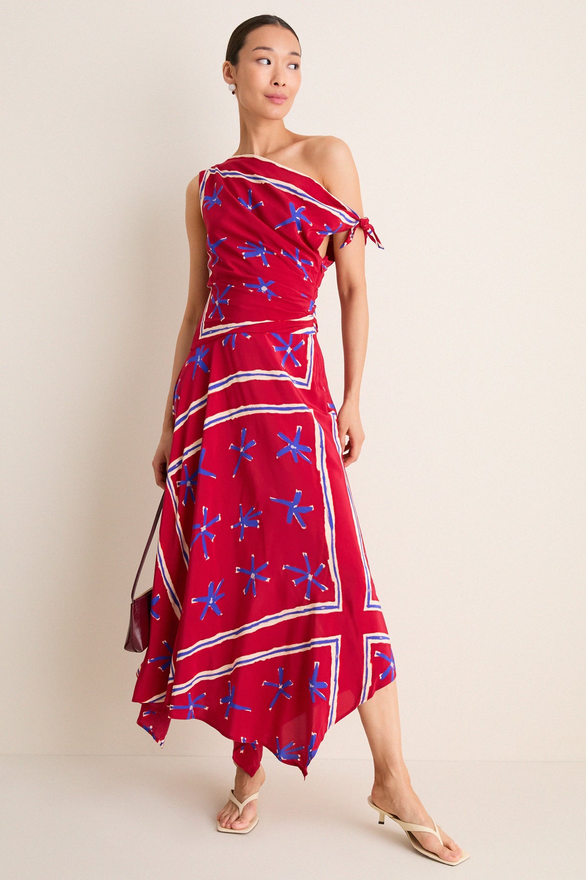 Painted Foulard Portia Dress