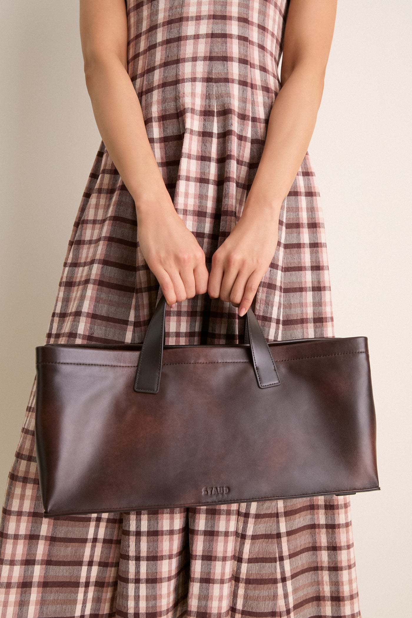 Espresso Distressed Port Tote