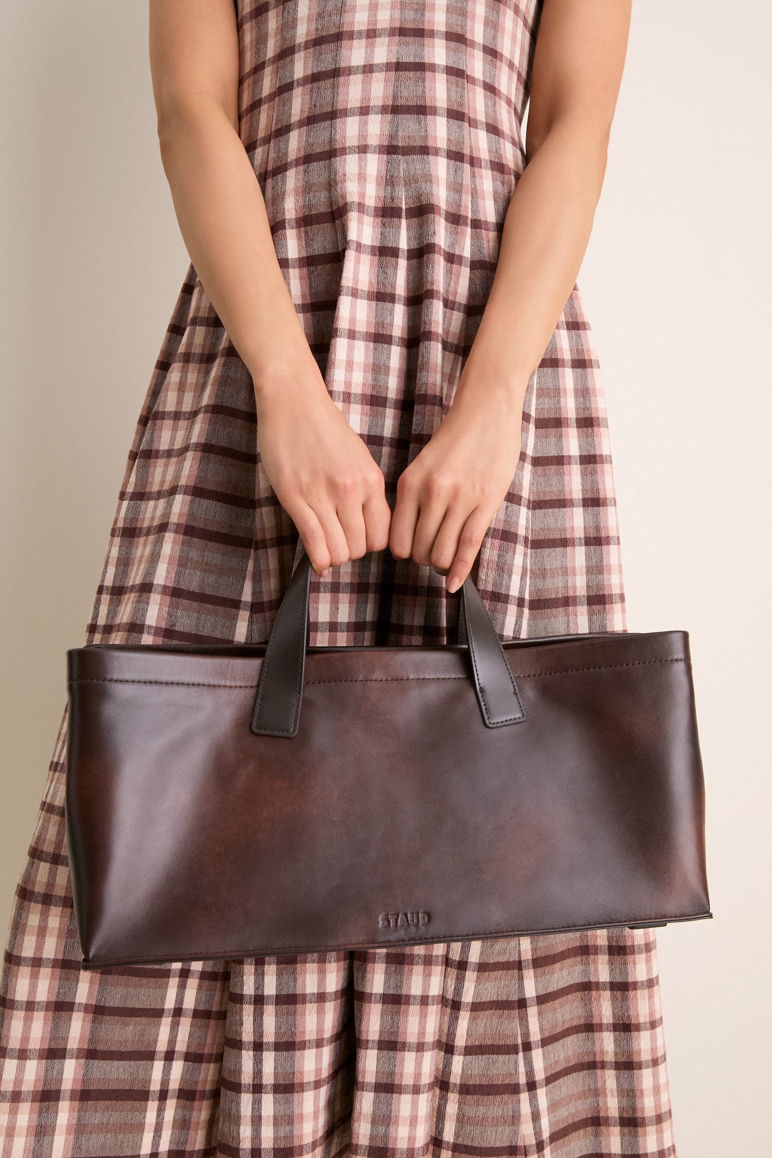 Espresso Distressed Port Tote