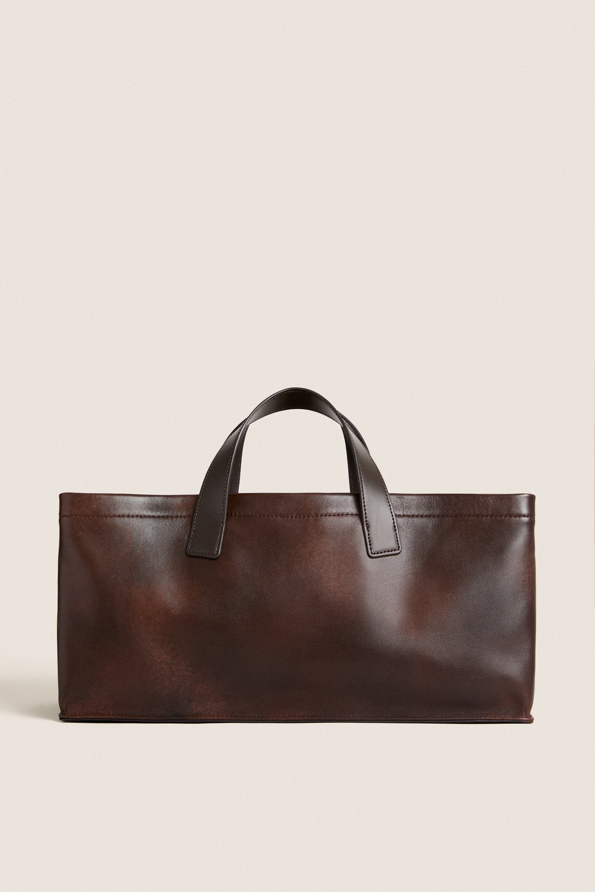 Espresso Distressed Port Tote