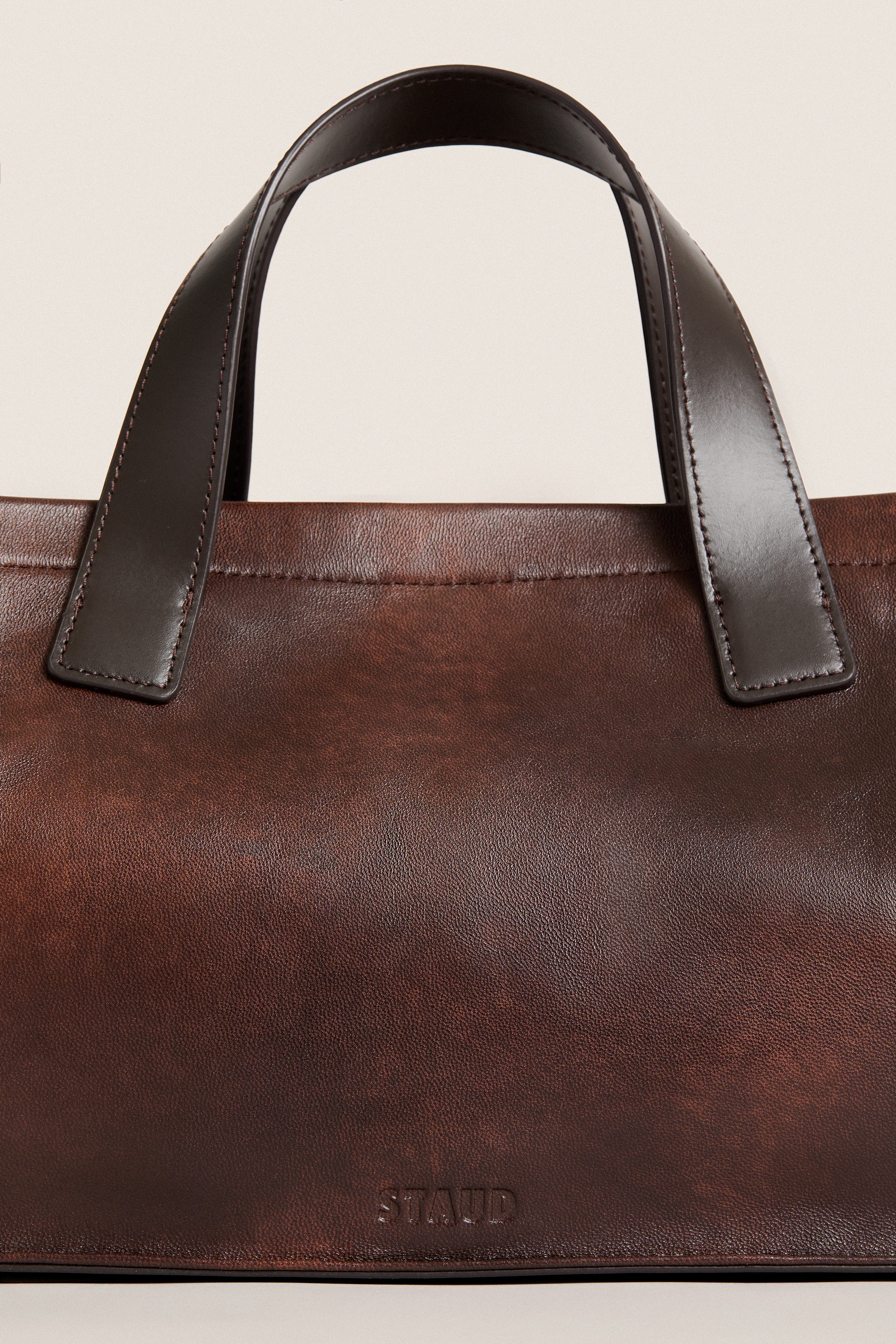 Espresso Distressed Port Tote