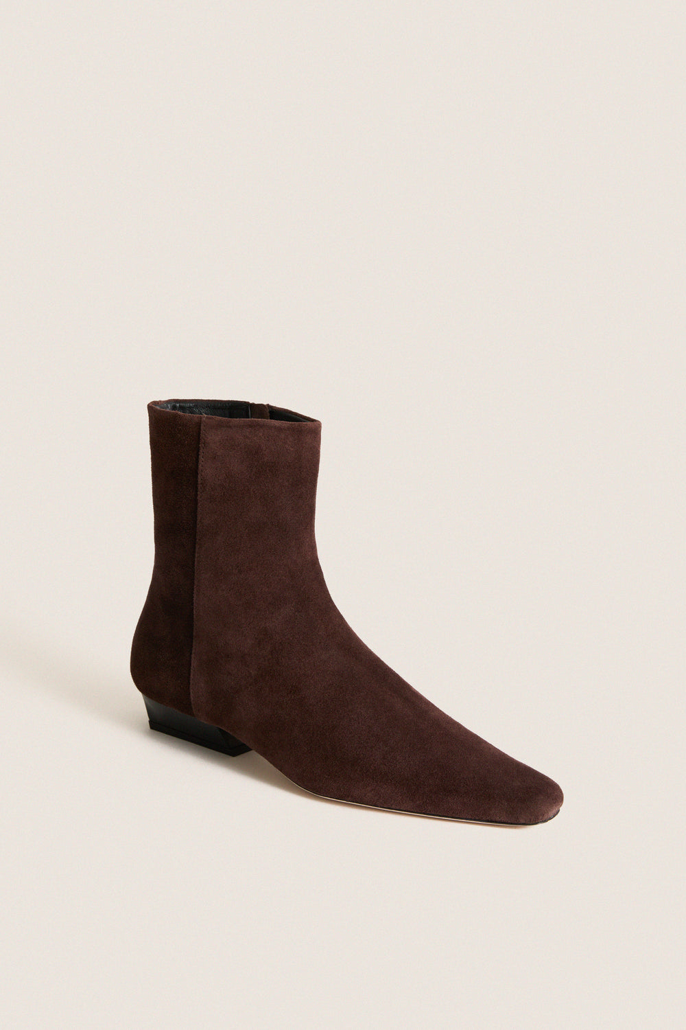 Espresso Suede Wally Flat Ankle Boot