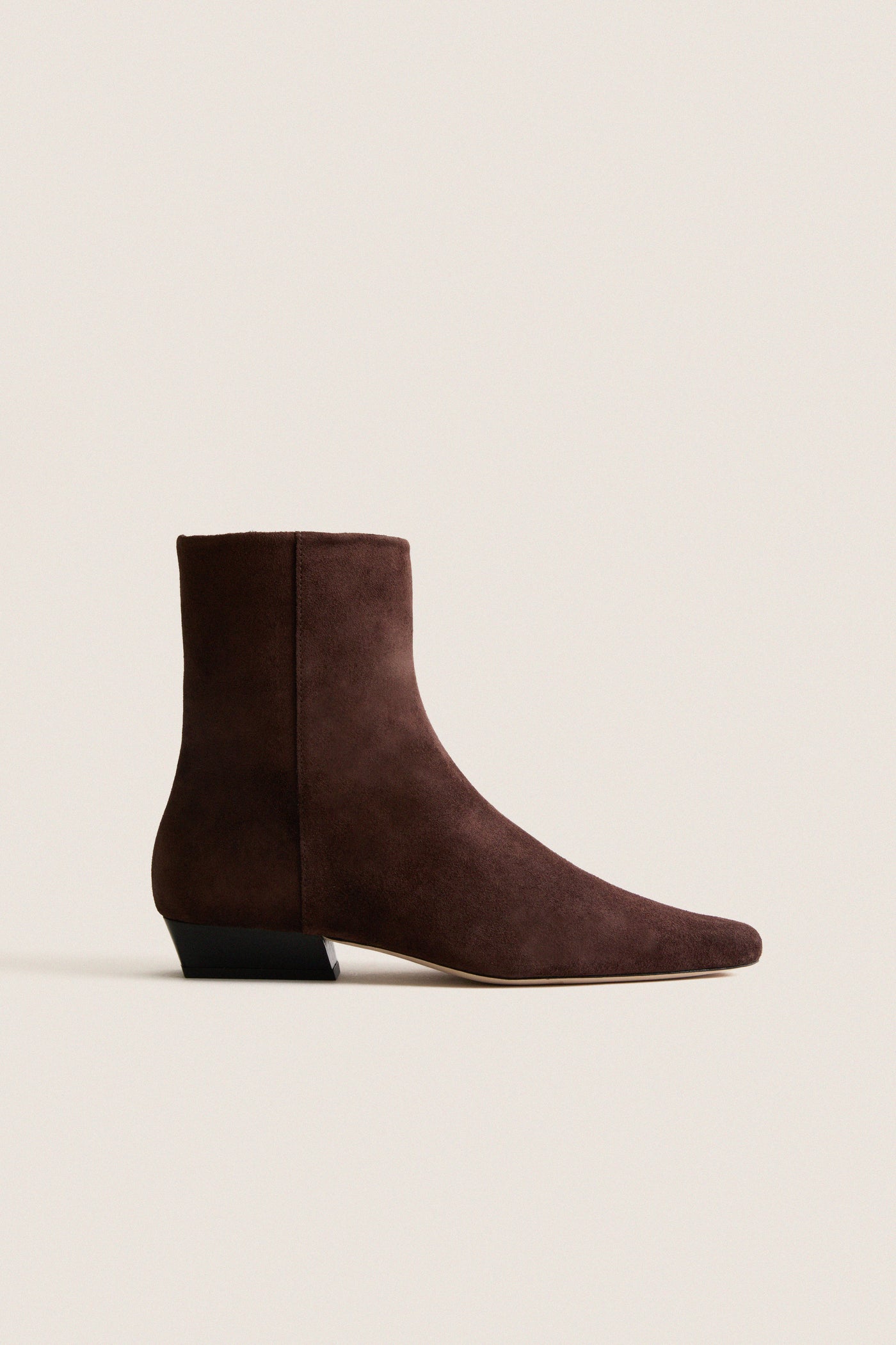 Espresso Suede Wally Flat Ankle Boot