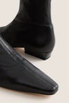 Black Wally Sock Flat Ankle Boot