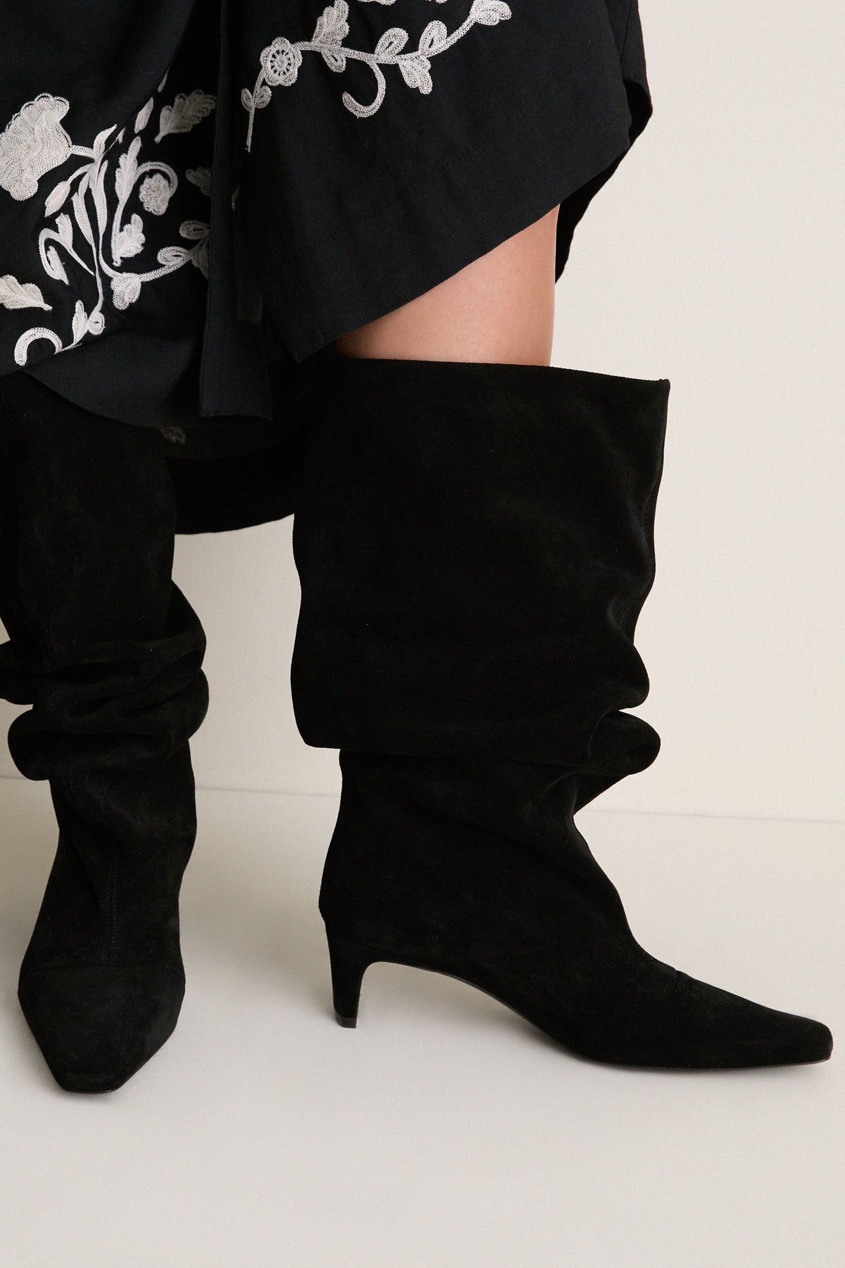 Black Wally Slouch Boot