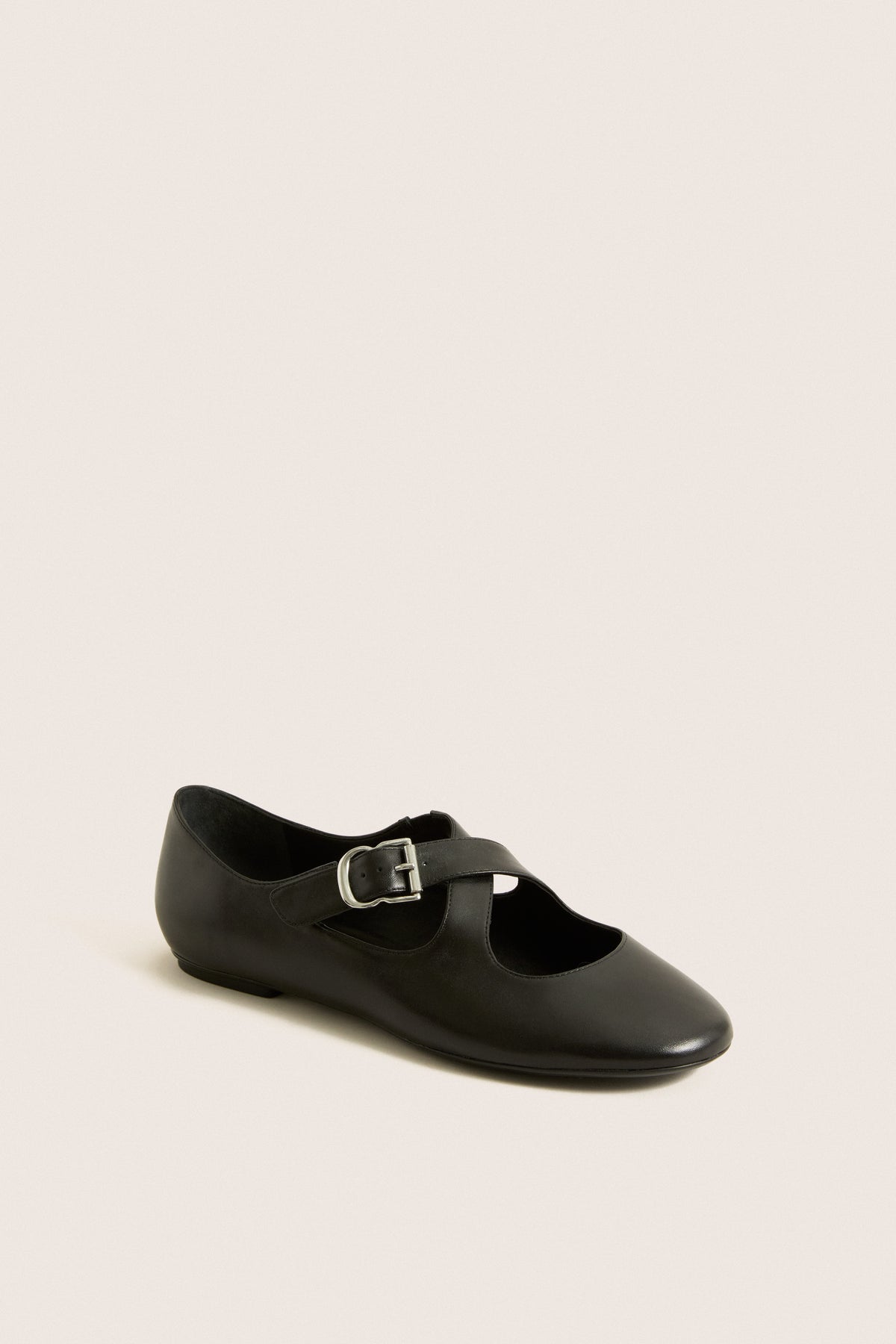 Black Molly Strappy Flats
