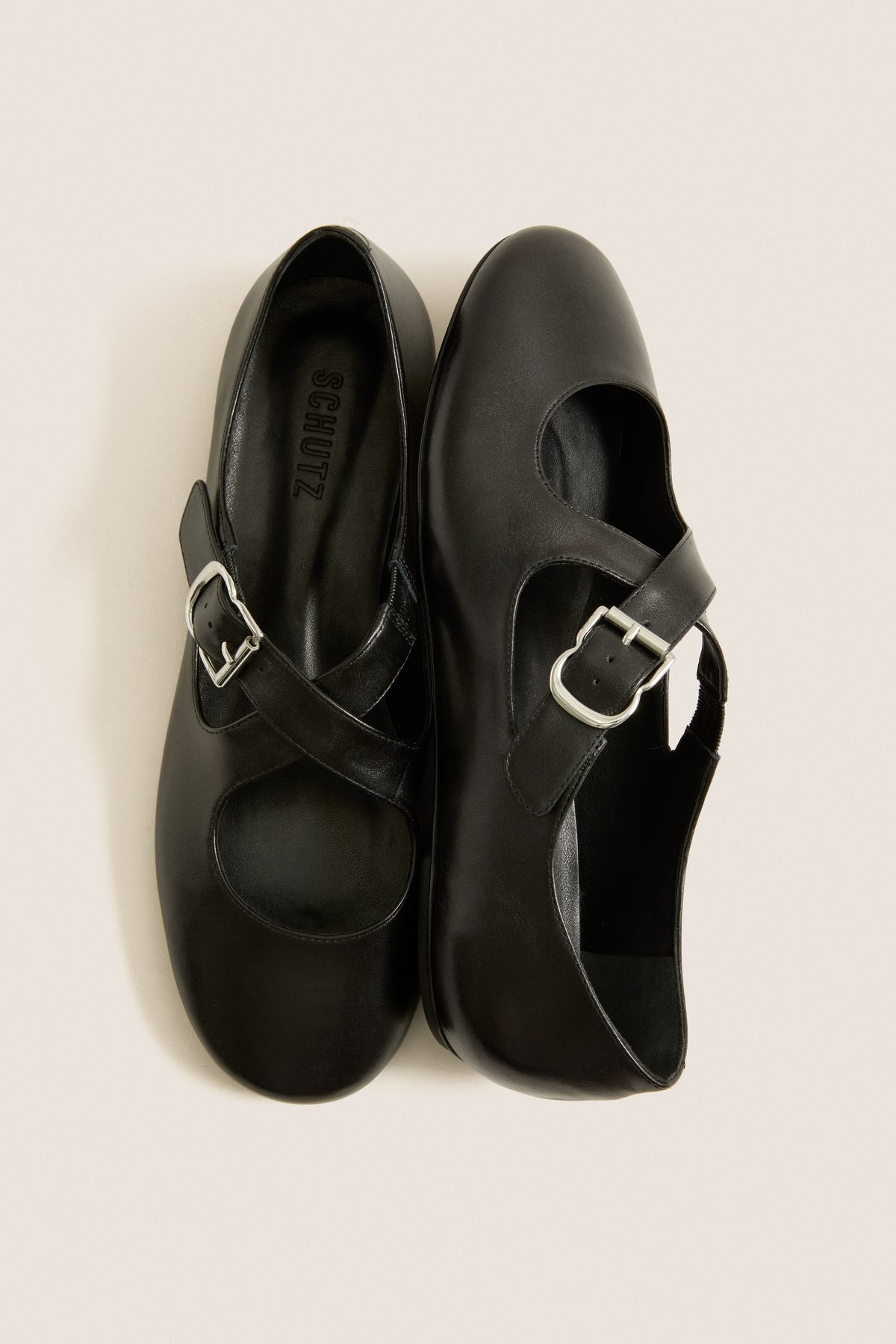 Black Molly Strappy Flats
