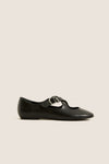 Black Molly Strappy Flats
