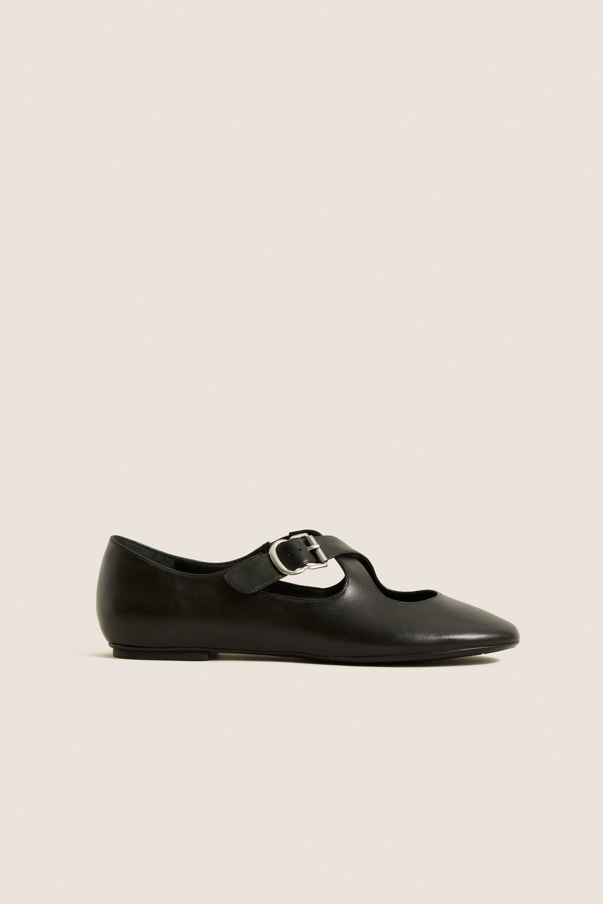 Black Molly Strappy Flats