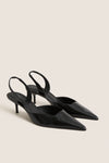 Black Paola Mid Heels