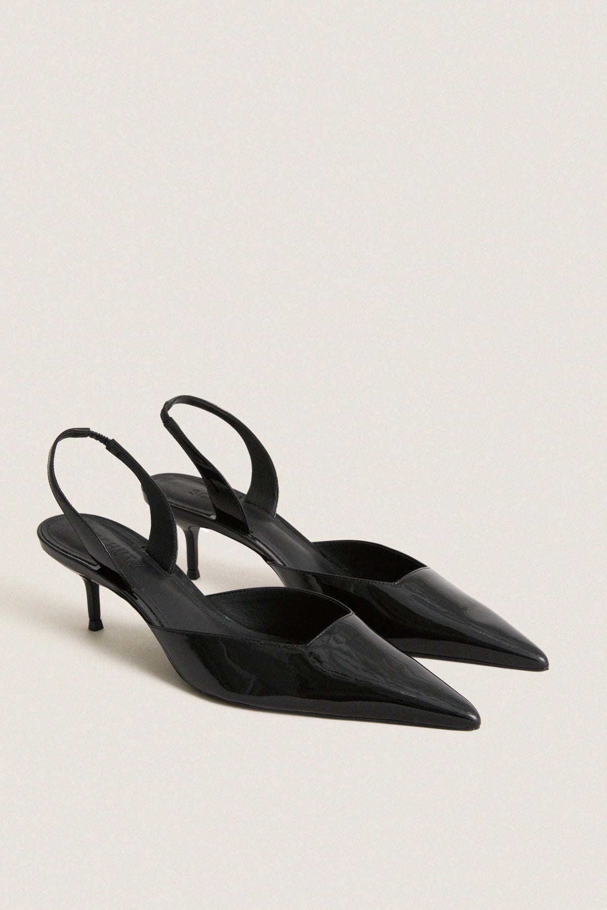 Black Paola Mid Heels