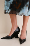 Black Sienna Wedge Heels