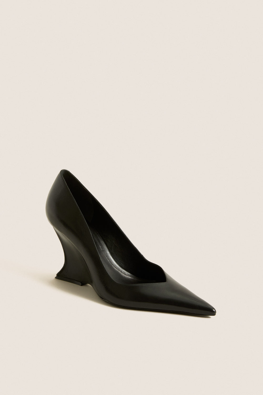 Black Sienna Wedge Heels