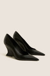 Black Sienna Wedge Heels