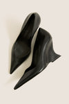 Black Sienna Wedge Heels