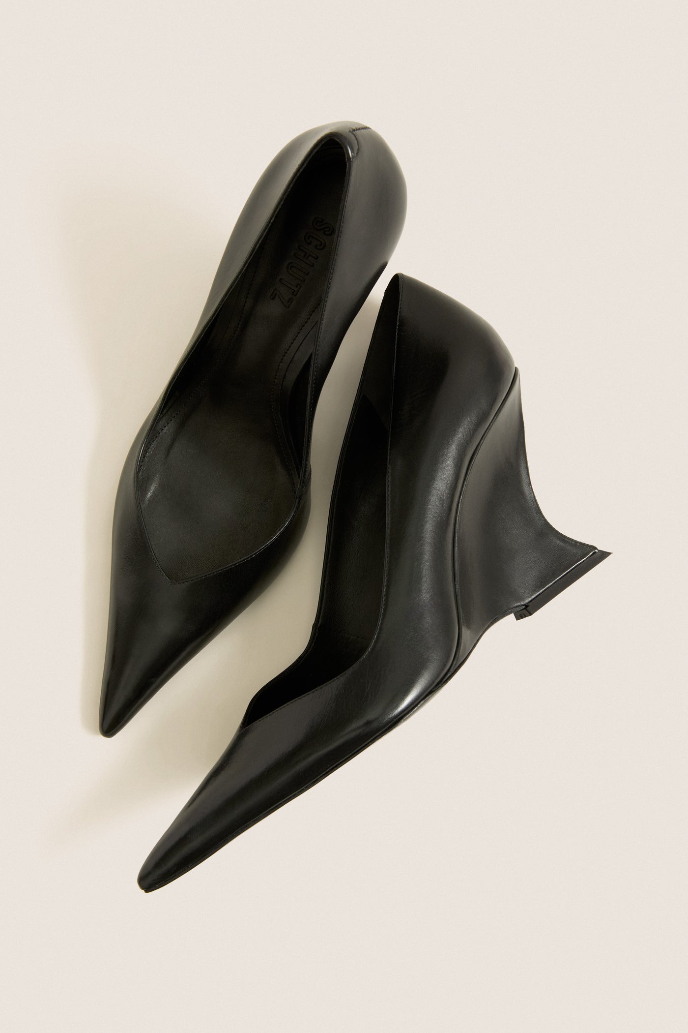 Black Sienna Wedge Heels