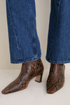 Pecan Brown Snake Dellia Boots